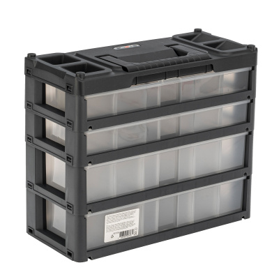 Органайзер для хранения с выдвижными лотками 310х150х260мм, 4 секции, пластик Stels по ценам производителя в Краснодаре с доставкой по всей России