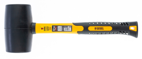 Киянка резиновая, 32 oz, черная резина, фибергласовая рукоятка Denzel по ценам производителя в Краснодаре с доставкой по всей России