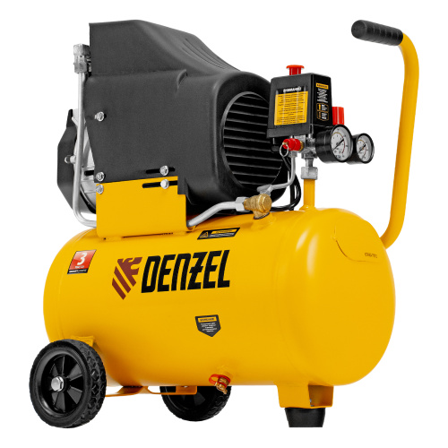 Компрессор воздушный DLC1300/24 безмасляный 1.3 кВт, 24 литра, 206 л/мин Denzel по ценам производителя в Краснодаре с доставкой по всей России