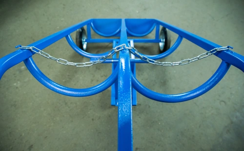 Тележка для газовых баллонов TOR ГБ-2, 2 баллона (250 литые колеса + 160 поворотное) по ценам производителя в Краснодаре с доставкой по всей России