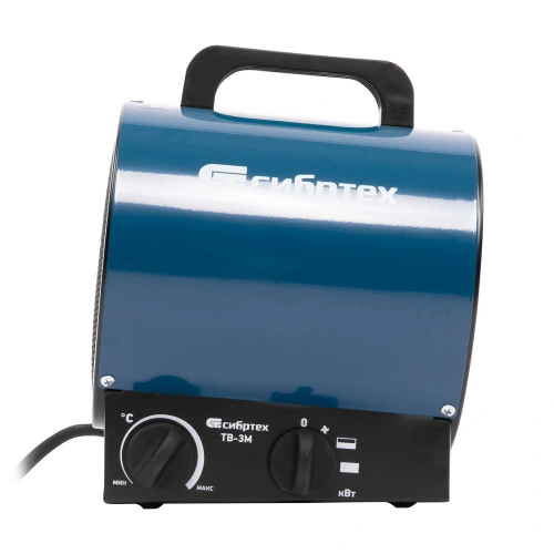 Тепловая пушка ТВ-3М (тепловентилятор), 230 В, 3 режима: вентилятор/1500 Вт /3000 Вт Сибртех по ценам производителя в Краснодаре с доставкой по всей России