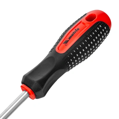 Отвертка Fusion, SL8 х 200 мм, CrV, трехкомпонентная рукоятка "Anti slip" Matrix по ценам производителя в Краснодаре с доставкой по всей России