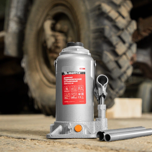 Домкрат гидравлический бутылочный, 16 т, h подъема 230-460 мм Matrix по ценам производителя в Краснодаре с доставкой по всей России