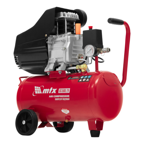 Компрессор воздушный DC1500L/24, 1,5 кВт, 24 л, 210 л/мин MTX по ценам производителя в Краснодаре с доставкой по всей России
