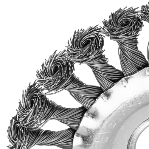 Щетка для УШМ 125 мм, посадка 22.2 мм, плоская, крученая проволока 0.5 мм Matrix по ценам производителя в Краснодаре с доставкой по всей России