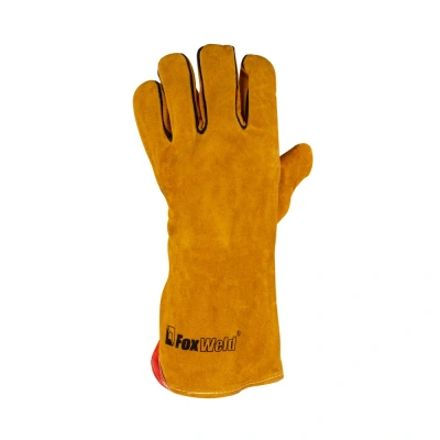 Краги кожаные термостойкие FOXWELD "Защитник" КС-03 по ценам производителя в Краснодаре с доставкой по всей России