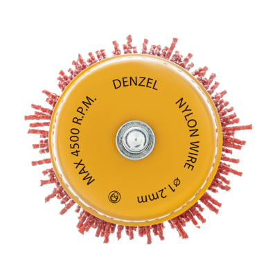 Щетка для дрели, 65 мм, Чашка, со шпилькой, нейлоновая щетина Denzel по ценам производителя в Краснодаре с доставкой по всей России