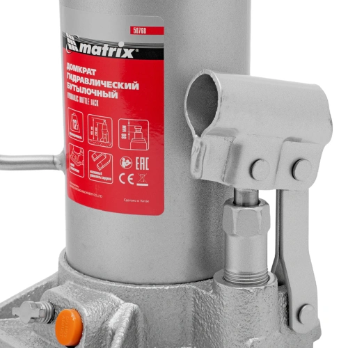 Домкрат гидравлический бутылочный, 12 т, h подъема 230-465 мм Matrix по ценам производителя в Краснодаре с доставкой по всей России