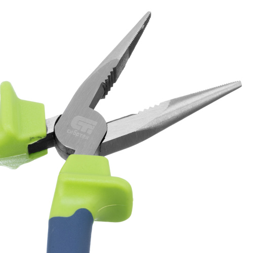 Длинногубцы прямые, 160 мм, двухкомпонентные рукоятки Сибртех по ценам производителя в Краснодаре с доставкой по всей России