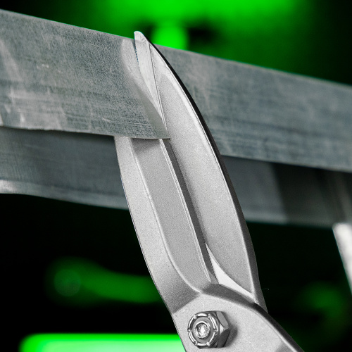 Ножницы по металлу, удлиненные, 285 мм, пряморежущие, двухкомпонентные обрезиненные рукоятки Сибртех по ценам производителя в Краснодаре с доставкой по всей России