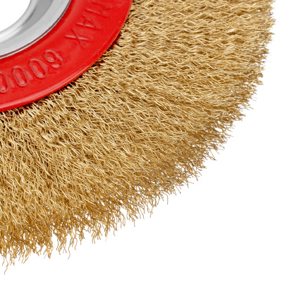 Щетка для точила, 175 мм, посадка 32 мм, плоская, латунированная витая проволока Matrix по ценам производителя в Краснодаре с доставкой по всей России