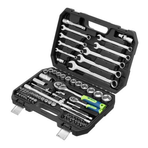 Набор инструментов, 1/2", 1/4", пластиковый кейс, 82 предмета Сибртех по ценам производителя в Краснодаре с доставкой по всей России