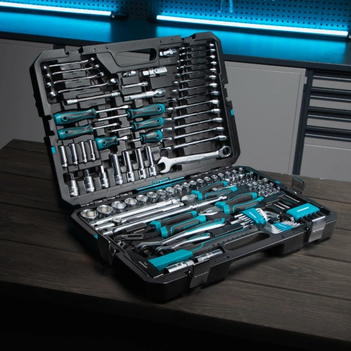 Набор инструментов, 1/4", 1/2", CrV, 120 зубьев, 115 предметов Gross по ценам производителя в Краснодаре с доставкой по всей России