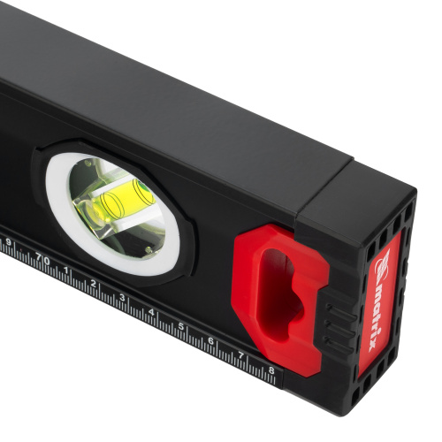 Уровень алюминиевый, усиленный, фрезерованный, 3 глазка, двухкомпонентные рукоятки, 800 мм Matrix по ценам производителя в Краснодаре с доставкой по всей России