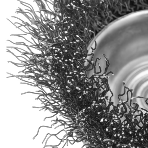 Щетка для дрели, 75 мм, "чашка" со шпилькой, витая проволока Сибртех по ценам производителя в Краснодаре с доставкой по всей России