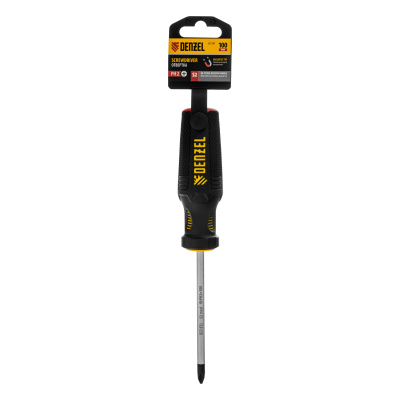 Отвертка, PH2х100 мм, S2, 3к рукоятка Denzel по ценам производителя в Краснодаре с доставкой по всей России