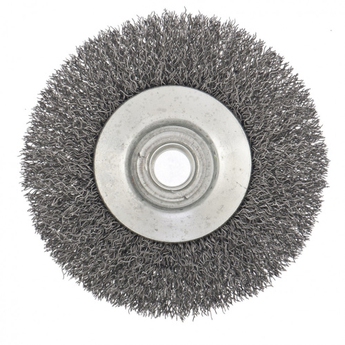 Щетка для УШМ, 100 мм, М14, "тарелка", витая проволока Сибртех по ценам производителя в Краснодаре с доставкой по всей России