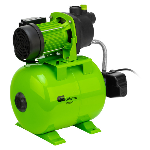 Насосная станция НС650-П, 650 Вт, напор 37 м, 3200 л/ч, ресивер 19 л Сибртех по ценам производителя в Краснодаре с доставкой по всей России