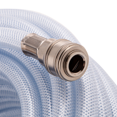 Шланг пневматический ПВХ, 10 x 16 мм, 18 бар, армированный, прозрачный, быстросъемное соединение, 30 м Stels по ценам производителя в Краснодаре с доставкой по всей России