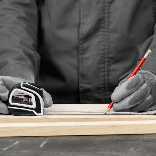 Рулетка Autostop,3 м х 16 мм,двухкомпонентный корпус,автоматическая фиксация,Pro Matrix по ценам производителя в Краснодаре с доставкой по всей России