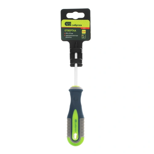 Отвертка, PH1 х 75 мм, CrV, трехкомпонентная рукоятка Сибртех по ценам производителя в Краснодаре с доставкой по всей России