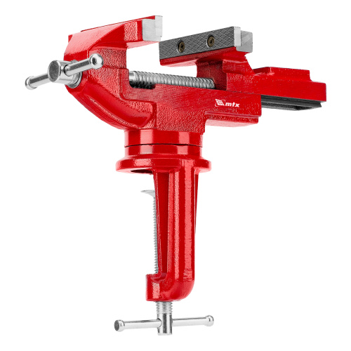 Тиски слесарные, 80 мм, настольные, поворотные, c наковальней MTX по ценам производителя в Краснодаре с доставкой по всей России