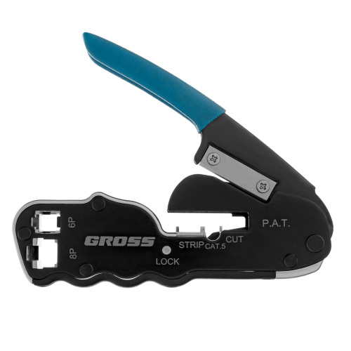 Клещи для обжима телефонных и компьютерных клемм RJ45, 8P и RJ11/12, 6P, компактный размер, CAT5 Gross по ценам производителя в Краснодаре с доставкой по всей России