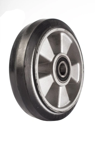 Колесо резиновое 180х50 мм с подшипником для тележек гидравлических BF/BF-III/DF-III/RHP/AC/DF/CW2 по ценам производителя в Краснодаре с доставкой по всей России