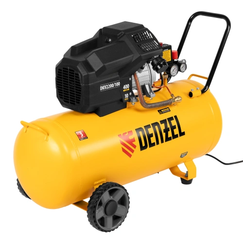 Компрессор воздушный DKV2200/100, Х-PRO 2.2 кВт, 400 л/мин, 100л Denzel по ценам производителя в Краснодаре с доставкой по всей России