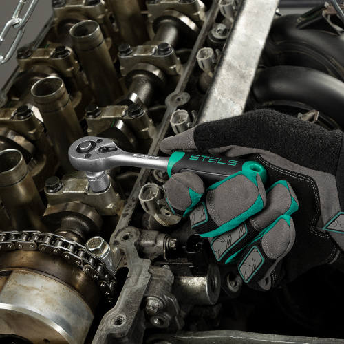 Набор инструментов, 1/2", 1/4", CrV, пластиковый кейс 76 предметов Stels по ценам производителя в Краснодаре с доставкой по всей России