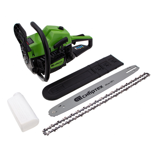 Пила цепная бензиновая БП-5245, 52 см3, шина 45 см, шаг 0.325, паз 1,5 мм, 72 звена Сибртех по ценам производителя в Краснодаре с доставкой по всей России