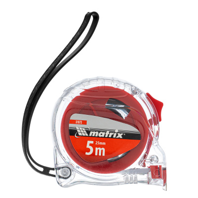 Рулетка Crystal,5 м х 25 мм,корпус из поликарбоната Matrix по ценам производителя в Краснодаре с доставкой по всей России