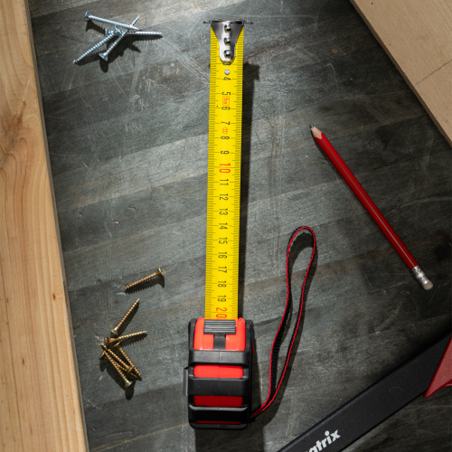 Рулетка Status Magnet 3 fixations,5 м х 25 мм,обрезиненный корпус,зацеп с магнитом Matrix по ценам производителя в Краснодаре с доставкой по всей России