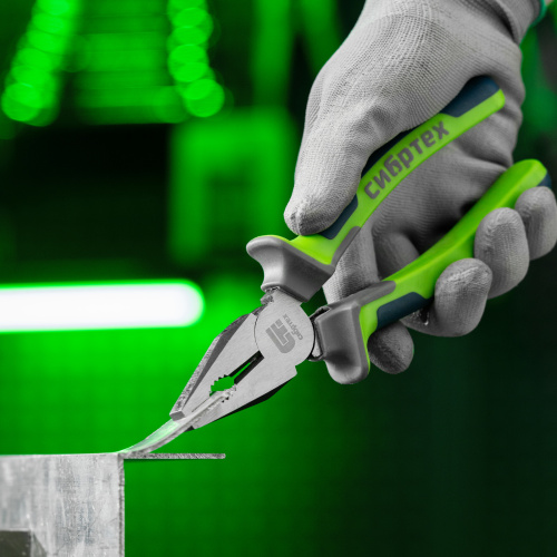 Плоскогубцы комбинированные, 200 мм, фосфатирование, трехкомпонентные рукоятки Сибртех по ценам производителя в Краснодаре с доставкой по всей России