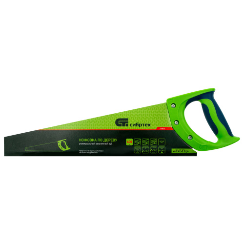 Ножовка по дереву "Зубец", 400 мм, 11 TPI, зуб 2D, каленый зуб, 2-х компонентная рукоятка Сибртех по ценам производителя в Краснодаре с доставкой по всей России