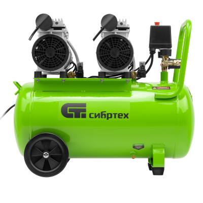 Компрессор безмаслянный малошумный МБ 2000/50, 2000 Вт, 50л, 300 л/мин Сибртех по ценам производителя в Краснодаре с доставкой по всей России