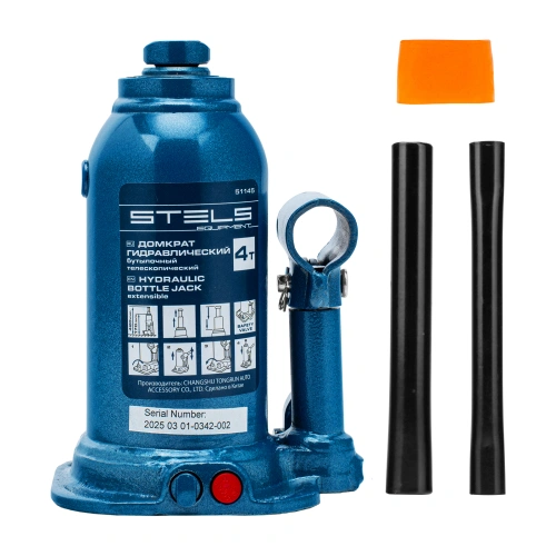 Домкрат гидравлический бутылочный телескопический, 4 т, подъем 170-420 мм Stels по ценам производителя в Краснодаре с доставкой по всей России