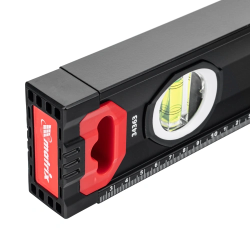 Уровень алюминиевый, усиленный, фрезерованный, 3 глазка, двухкомпонентные рукоятки, 1000 мм Matrix по ценам производителя в Краснодаре с доставкой по всей России