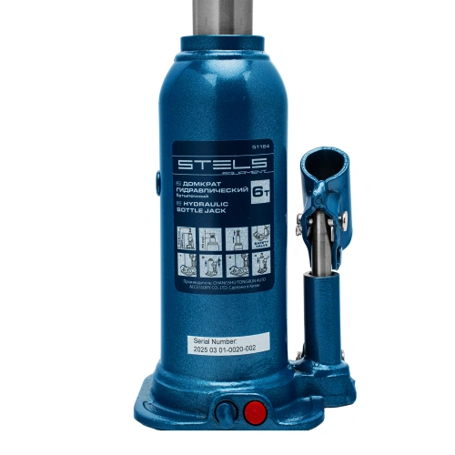 Домкрат гидравлический бутылочный, 6 т, h подъема 207-404 мм Stels по ценам производителя в Краснодаре с доставкой по всей России