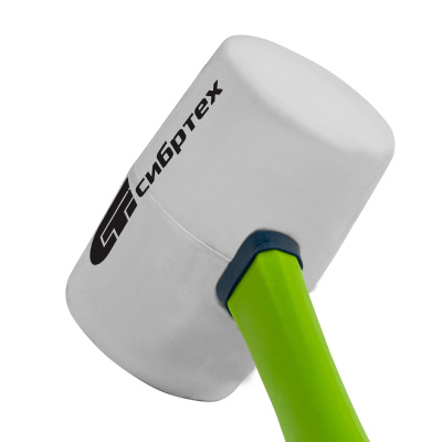 Киянка резиновая, 680 г, белая резина, фибергласовая рукоятка Сибртех по ценам производителя в Краснодаре с доставкой по всей России