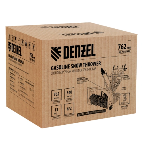 Бензиновая снегоуборочная машина SBL 711DT PRO, 420cc, гусеницы, эл.старт, блок. дифф. Denzel по ценам производителя в Краснодаре с доставкой по всей России