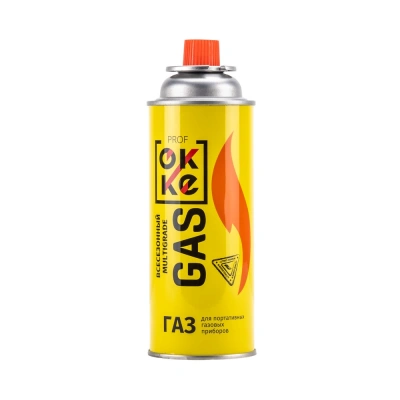 Газ для порт. плит "ОККE" (520 мл. метал.баллон, цанг. всесезонный), 12 шт/уп по ценам производителя в Краснодаре с доставкой по всей России