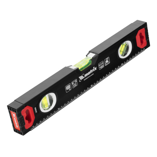 Уровень алюминиевый, усиленный, фрезерованный, 3 глазка, 400 мм Matrix по ценам производителя в Краснодаре с доставкой по всей России