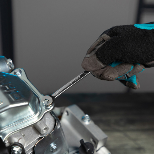 Набор ключей комбинированных с трещоткой, 8-19 мм, 7 шт, шарнирные, CrV Gross по ценам производителя в Краснодаре с доставкой по всей России