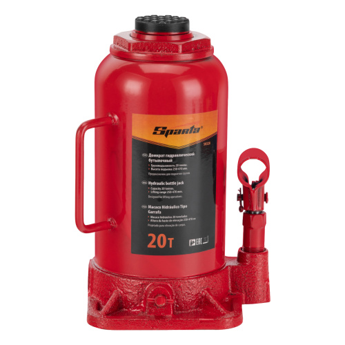 Домкрат гидравлический бутылочный, 20 т, h подъема 250-470 мм Sparta по ценам производителя в Краснодаре с доставкой по всей России