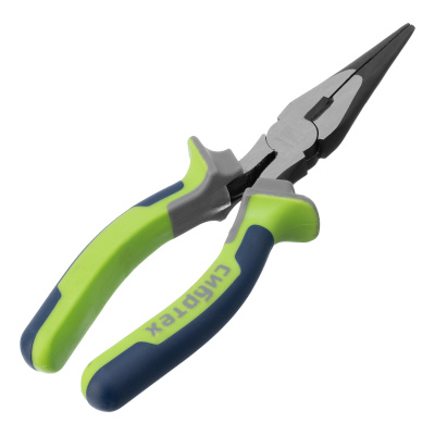 Длинногубцы прямые, 200 мм, трехкомпонентные рукоятки Сибртех по ценам производителя в Краснодаре с доставкой по всей России