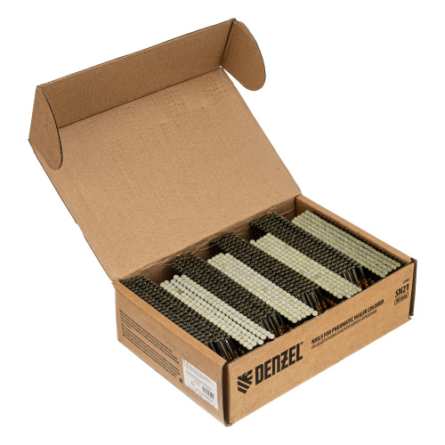 Гвозди для пнев. нейлера (крашен.) длина - 90 мм, диам. - 3,05 мм, 2000 шт. Denzel по ценам производителя в Краснодаре с доставкой по всей России