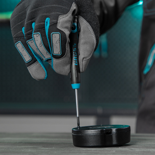 Набор отверток для точной механики, CrMo, двухкомпонентные рукоятки, 6 шт, пластиковый бокс Gross по ценам производителя в Краснодаре с доставкой по всей России