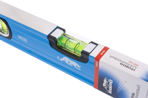 Уровень алюминиевый, 400 мм, профиль 1,6 мм, фрезерованный, ударопрочные заглушки, 3 глазка Барс по ценам производителя в Краснодаре с доставкой по всей России