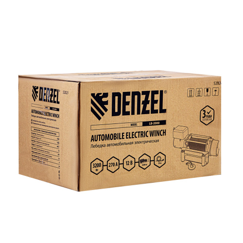 Лебедка автомобильная электрическая LB-2000, 2.2 т, 3.2 кВт, 12 В Denzel по ценам производителя в Краснодаре с доставкой по всей России